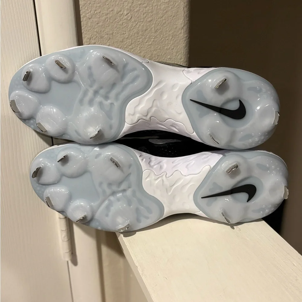 Nike Men’s Alpha Huarache Elite 4 Black White Size 13 Baseball Cleats DJ6521-001 - Picture 8 of 9